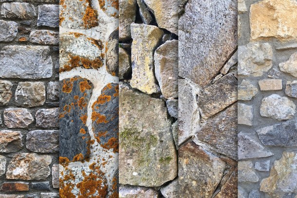 3 Stone Wall Textures x10 (1820)
